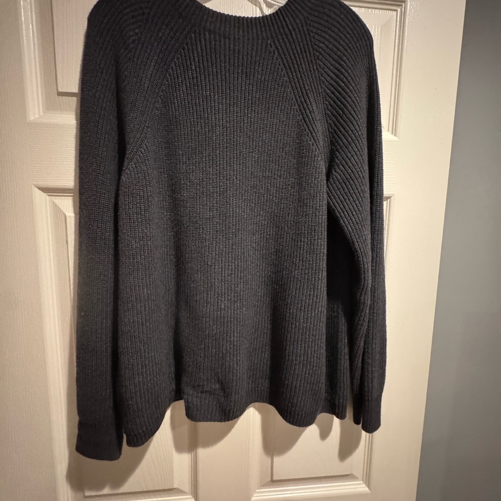 J. Crew Charcoal Sweater with Black Bow - Picture 5 of 5